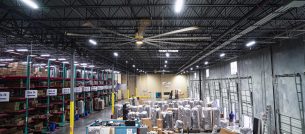 Ashley Furniture LED Lighting inside Distribution Center