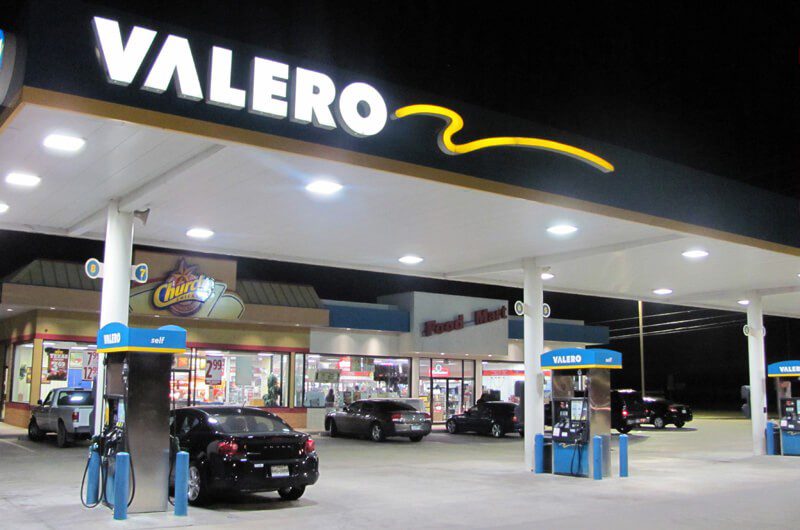 Gas Station Canopy LEDs 5 LED-Lighting-of-Houston-Valero_2