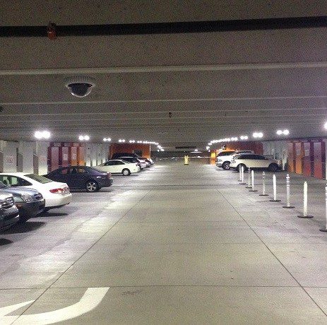 National LED parking garage example