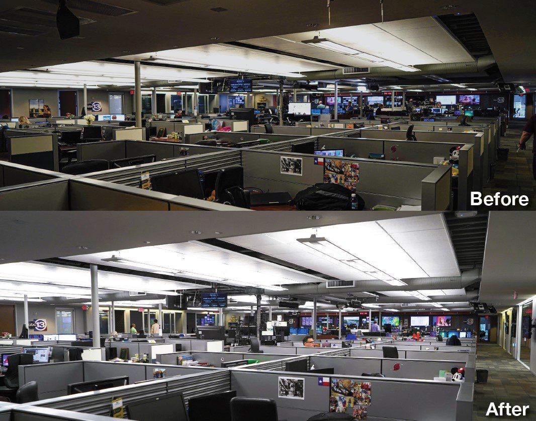 ABC13 Case Study 2 Before and After the LED Lighting Upgrade at ABC13 News