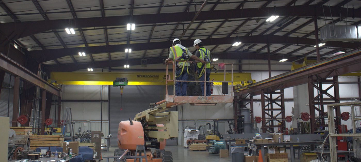 Warehouse LED Lighting Installation
