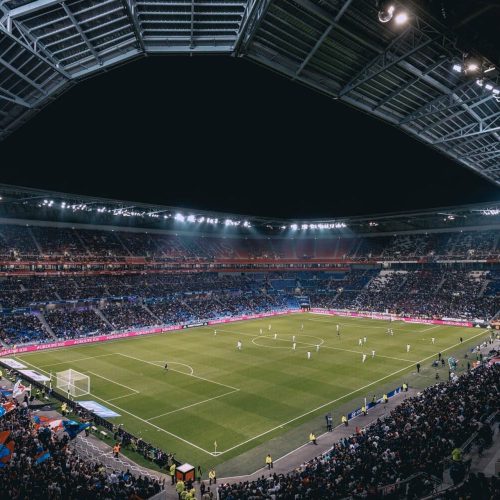 LED Sports Lighting Stadium-soccer. 4k Broadcast sports led lights